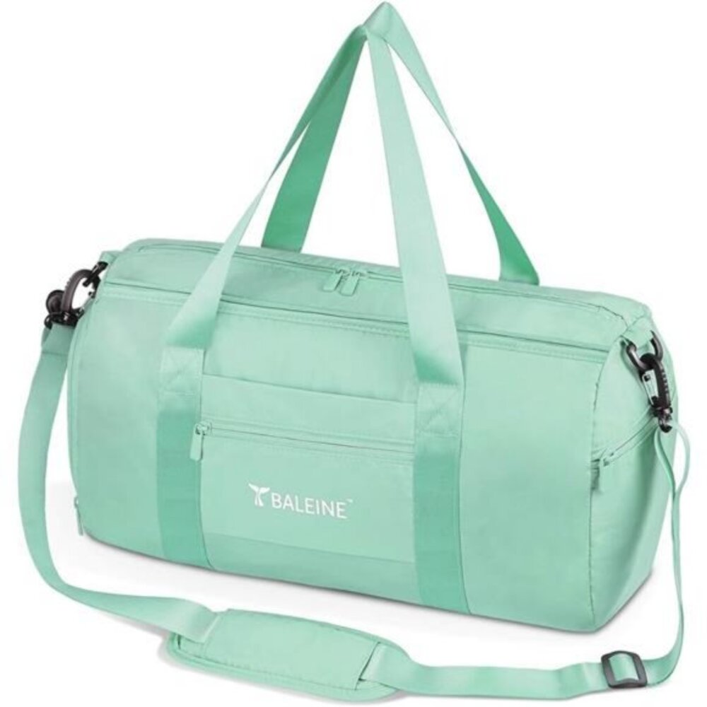 BALEINE Unisex Gym Bag for Sports,Waterproof W/ Shoe and Wet Clothes Compartment